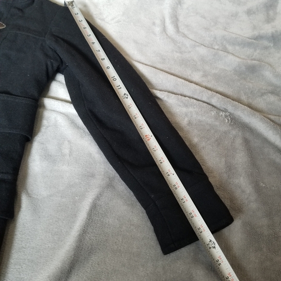 American Eagle Wool Leather Wooden Toggle SM PeaCoat Hooded Womens - Picture 9 of 11